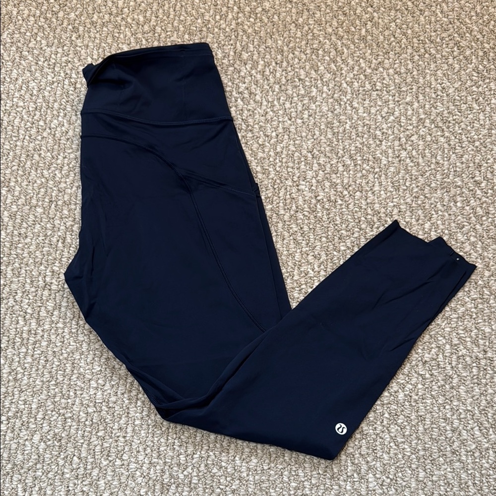 Lululemon Fast and Free Navy Leggings